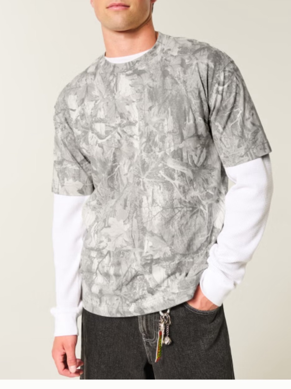 Hollister Heavy Weight Boxy Fit Tee- Medium  #hunting #camouflage